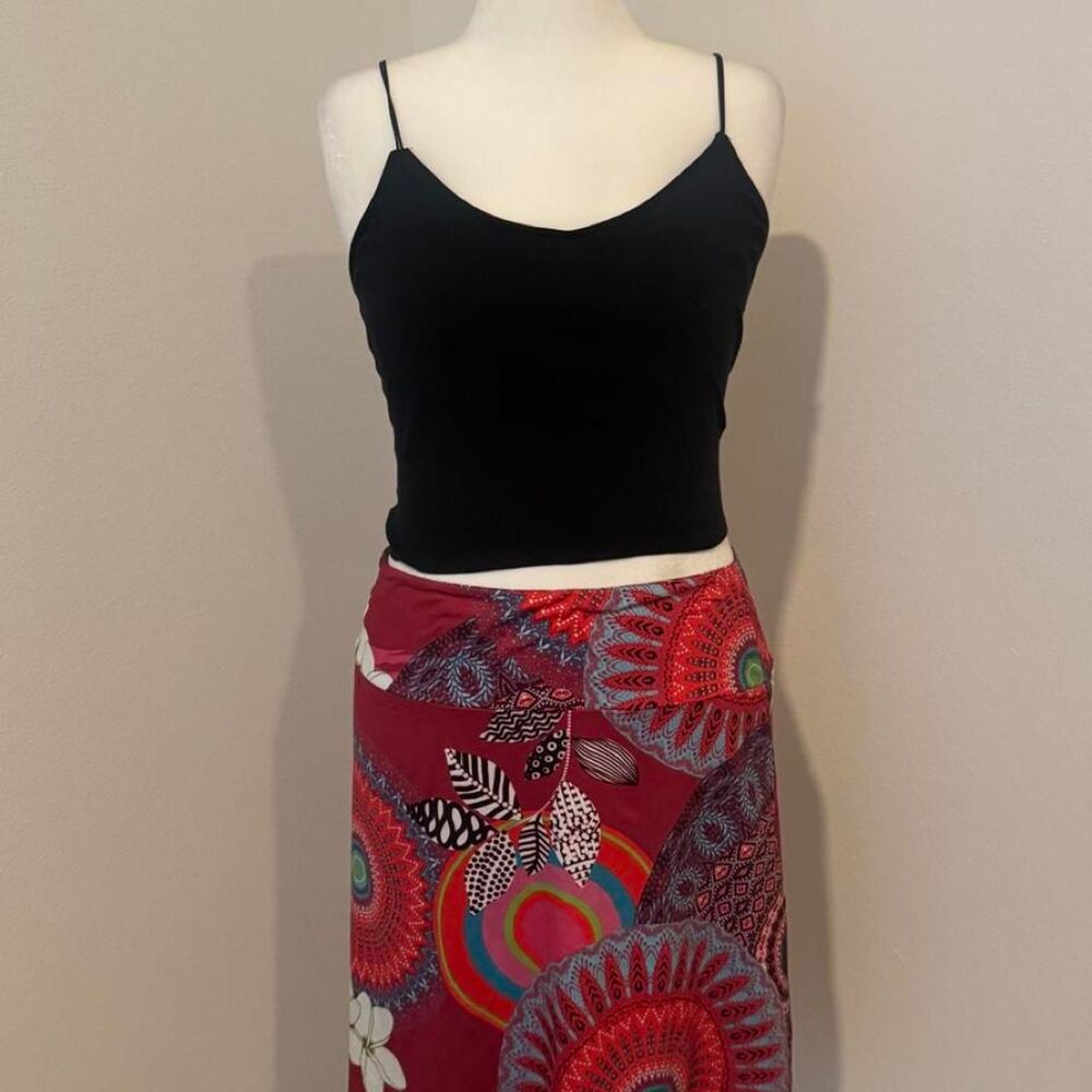 Coline boho mandala print skirt